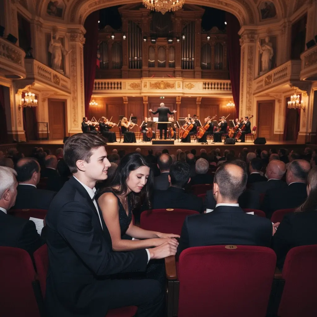 An outdoor scene featuring locals enjoying a traditional Slovak food market.